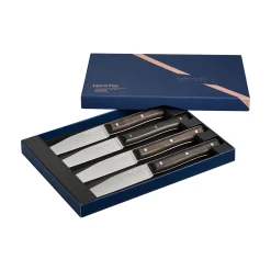Discount Opinel Coffret de 4 couteaux de table Facette Frêne sombre
