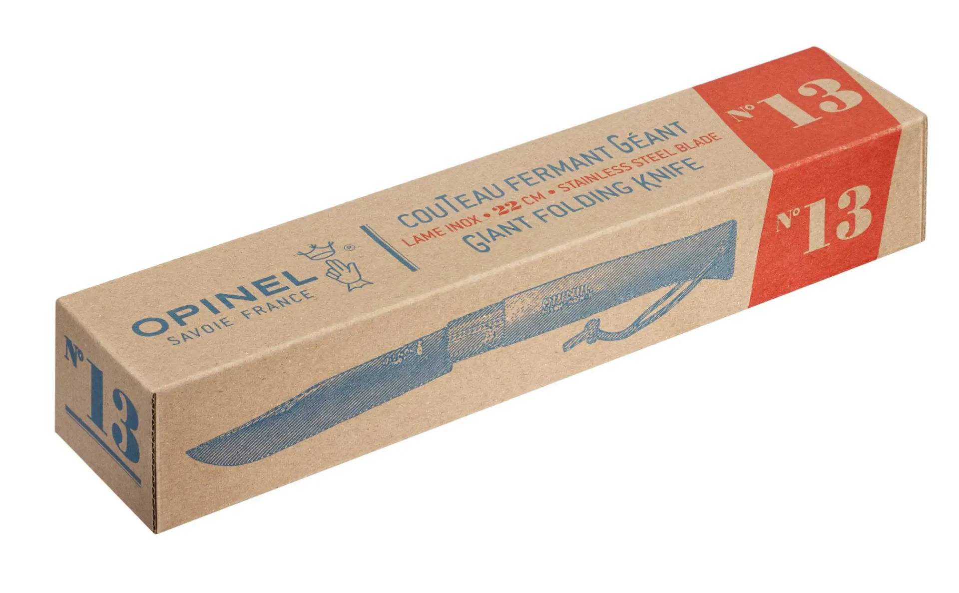 Discount Opinel Couteau géant N°13 Inox et sa boîte