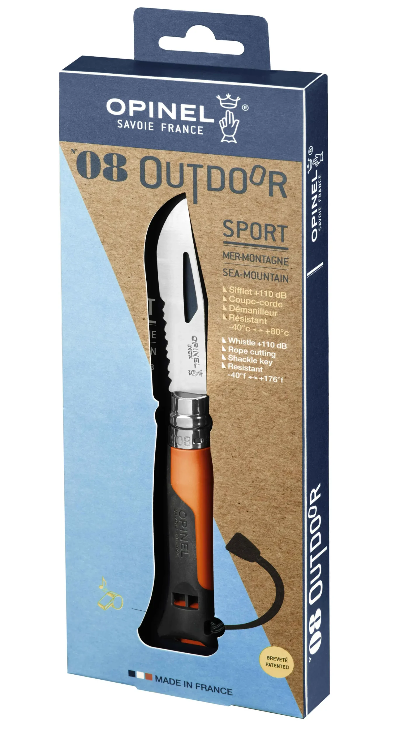 Outlet Opinel N°08 Outdoor Orange