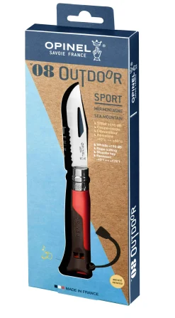 Opinel N°08 Outdoor Terre / Rouge